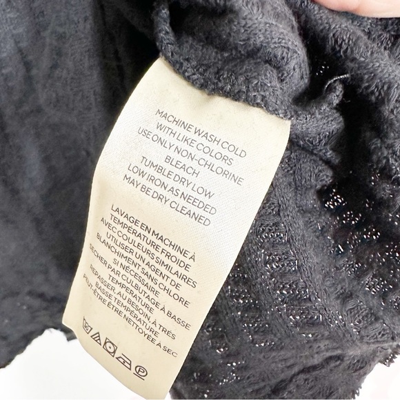 NEW Free People Juicy Thermal Black Long Sleeve Top S - Picture 12 of 12